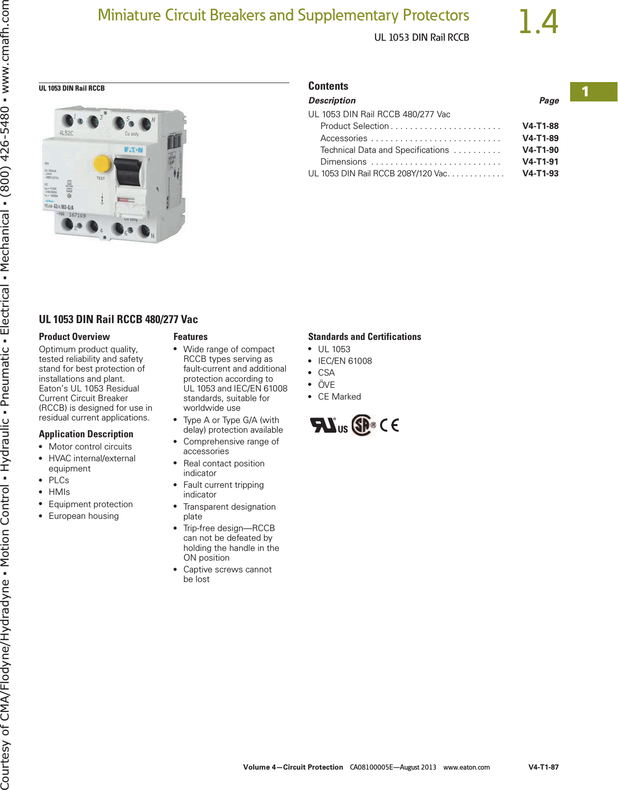 Page 1 of 12 - Eaton Rccb  152183-Catalog 1
