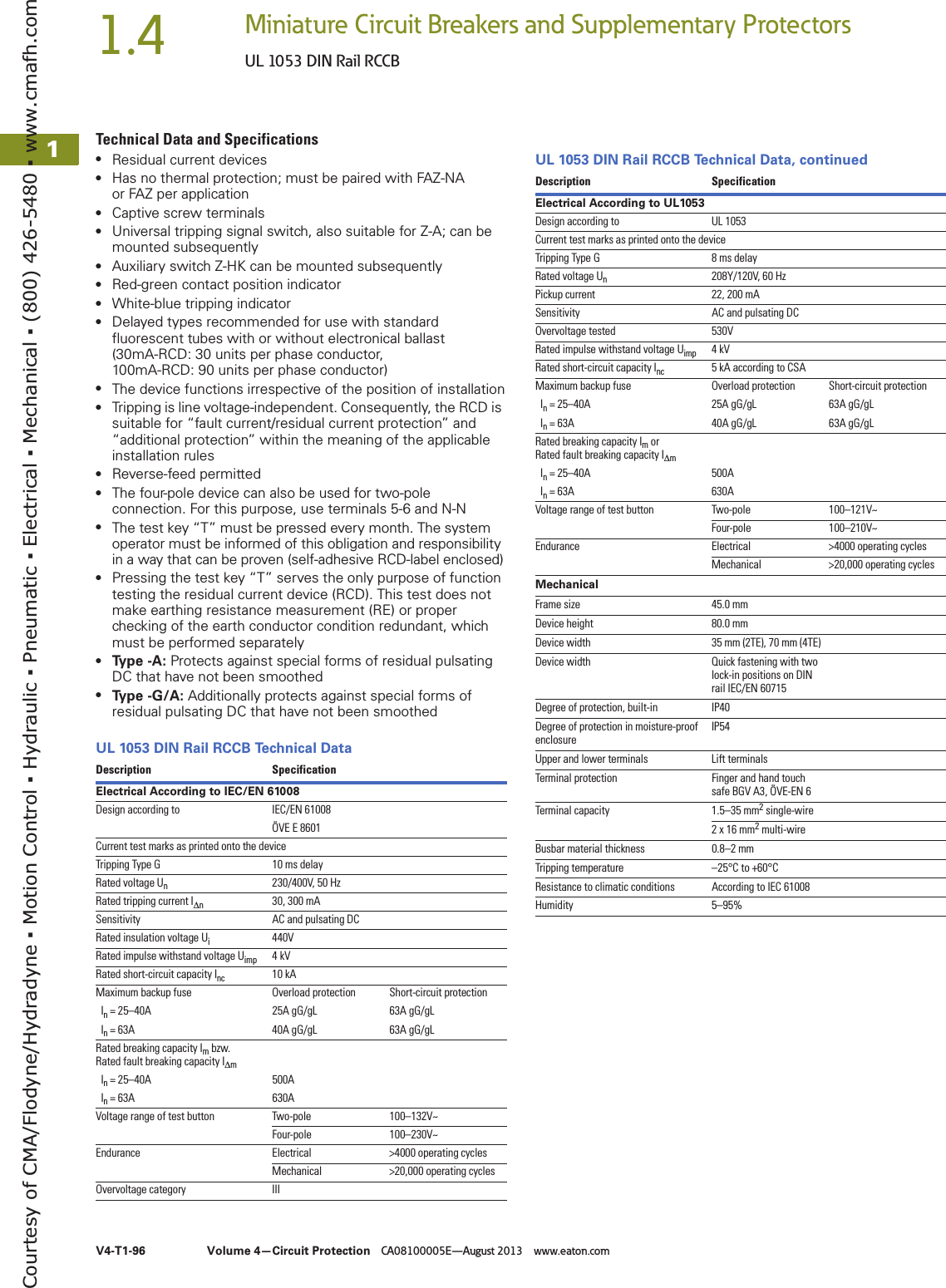 Page 10 of 12 - Eaton Rccb  152183-Catalog 1