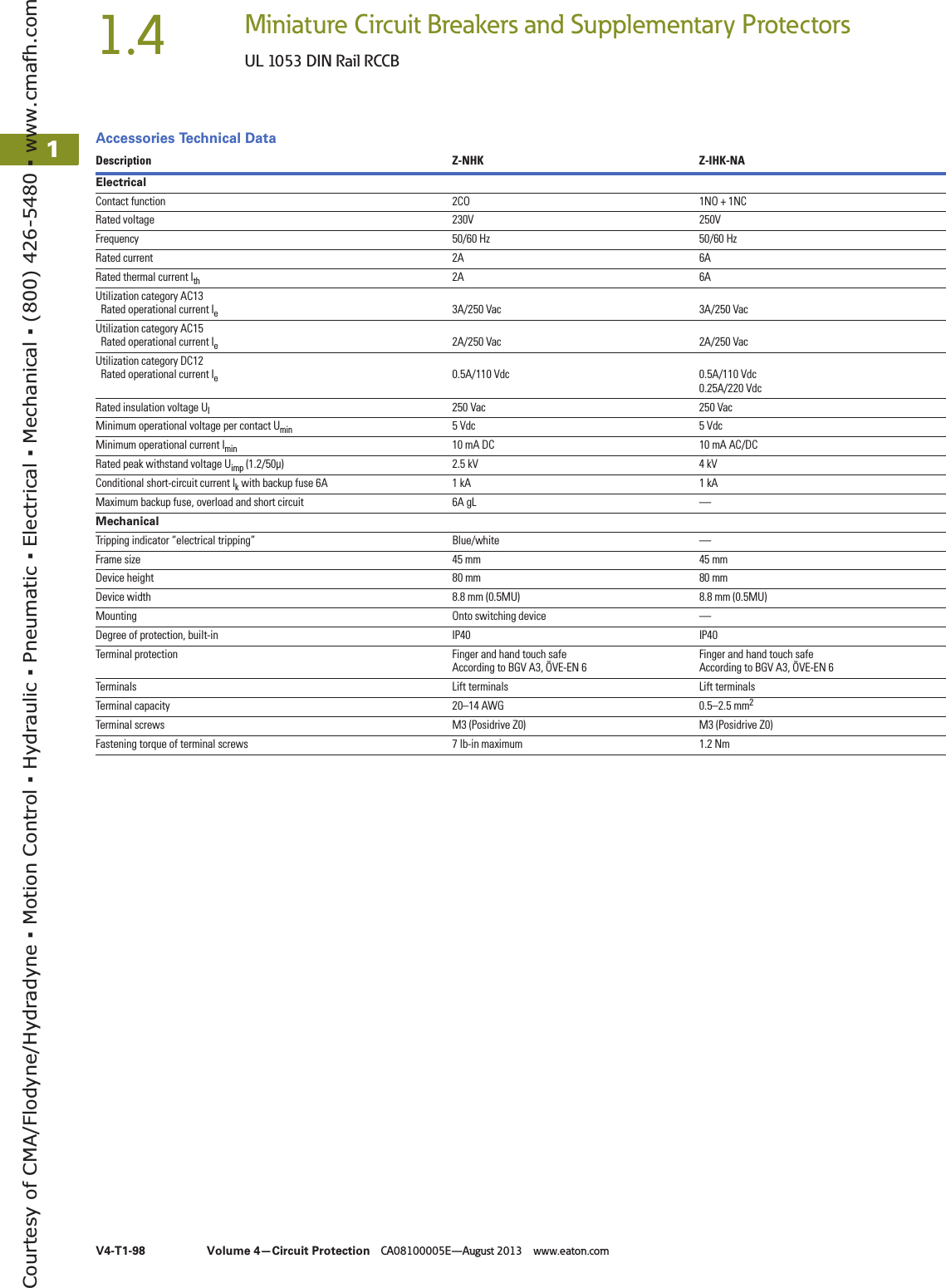 Page 12 of 12 - Eaton Rccb  152183-Catalog 1