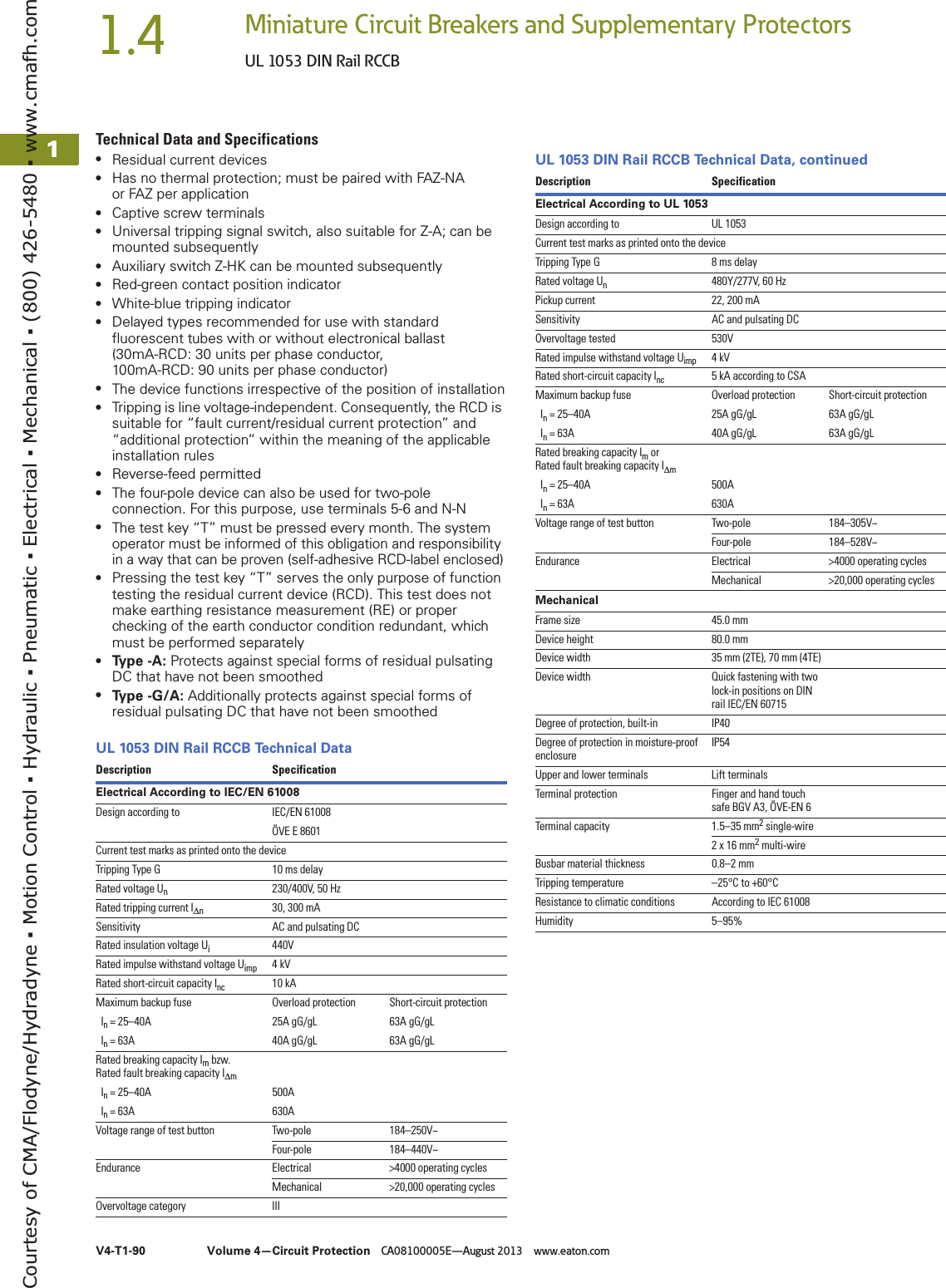 Page 4 of 12 - Eaton Rccb  152183-Catalog 1