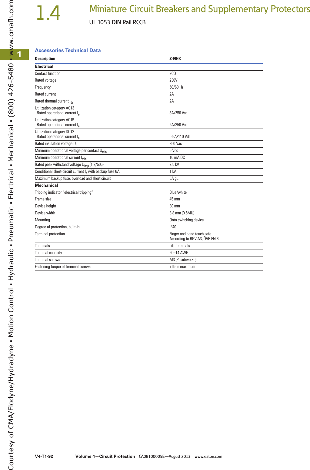 Page 6 of 12 - Eaton Rccb  152183-Catalog 1