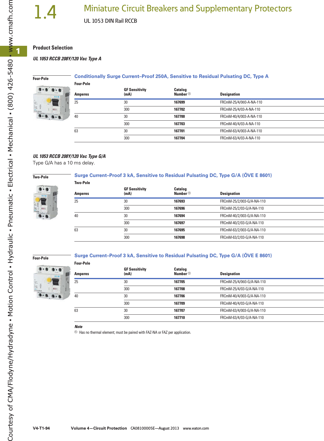 Page 8 of 12 - Eaton Rccb  152183-Catalog 1