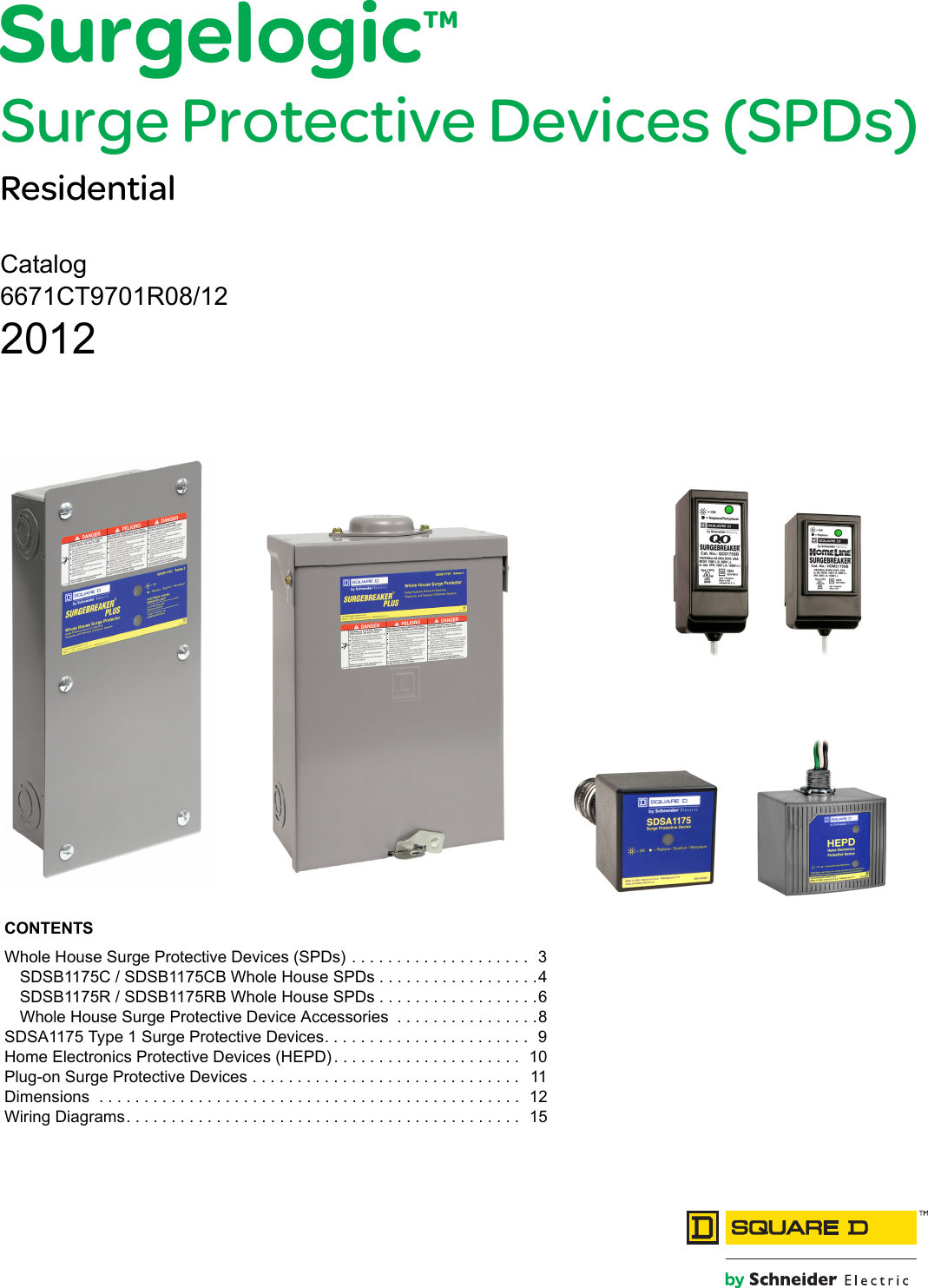 Surgelogic Surge Protective Devices (Residential) 154290 Catalog