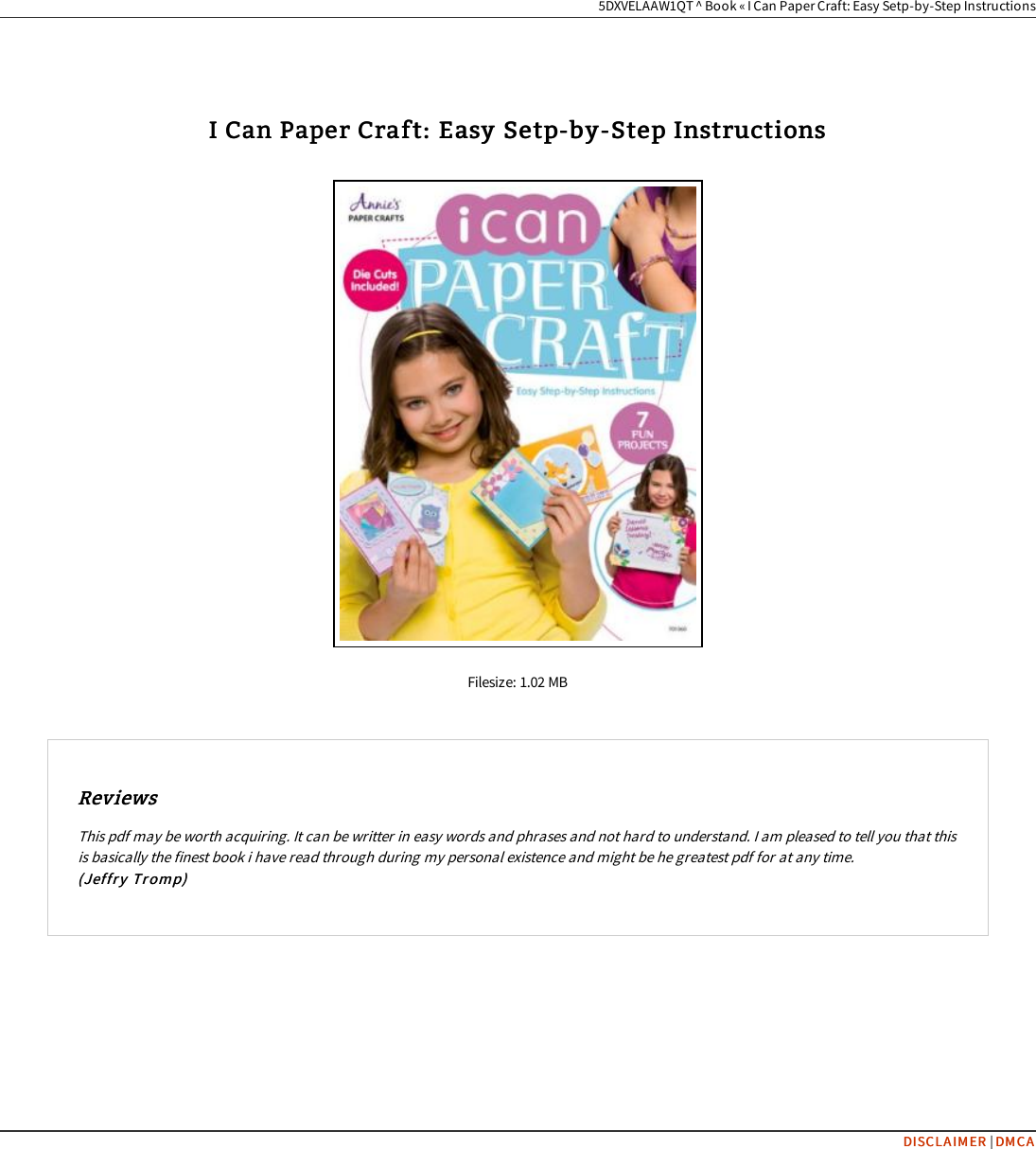 Page 1 of 3 - PDF » I Can Paper Craft: Easy Setp-by-Step Instructions LTB14FKBB6DT 157367530X-i-can-paper-craft-easy-setp-by-step-instructions-docs