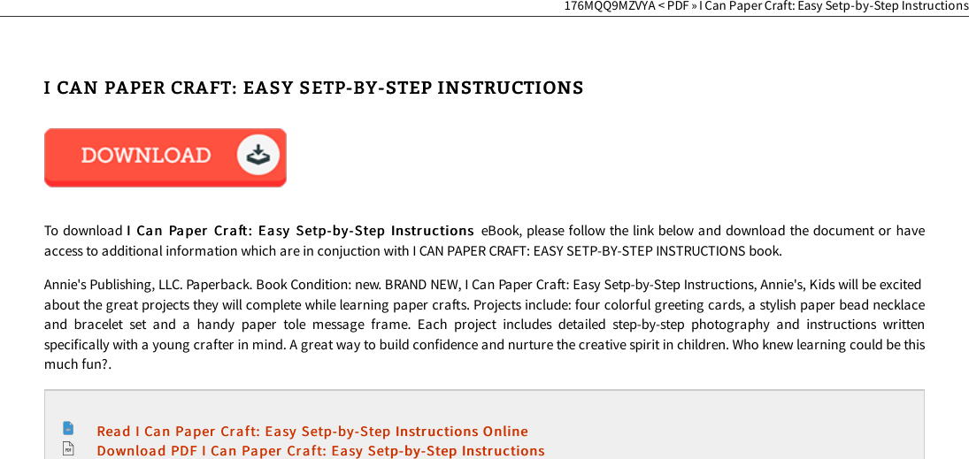 Page 2 of 3 - PDF » I Can Paper Craft: Easy Setp-by-Step Instructions LTB14FKBB6DT 157367530X-i-can-paper-craft-easy-setp-by-step-instructions-docs