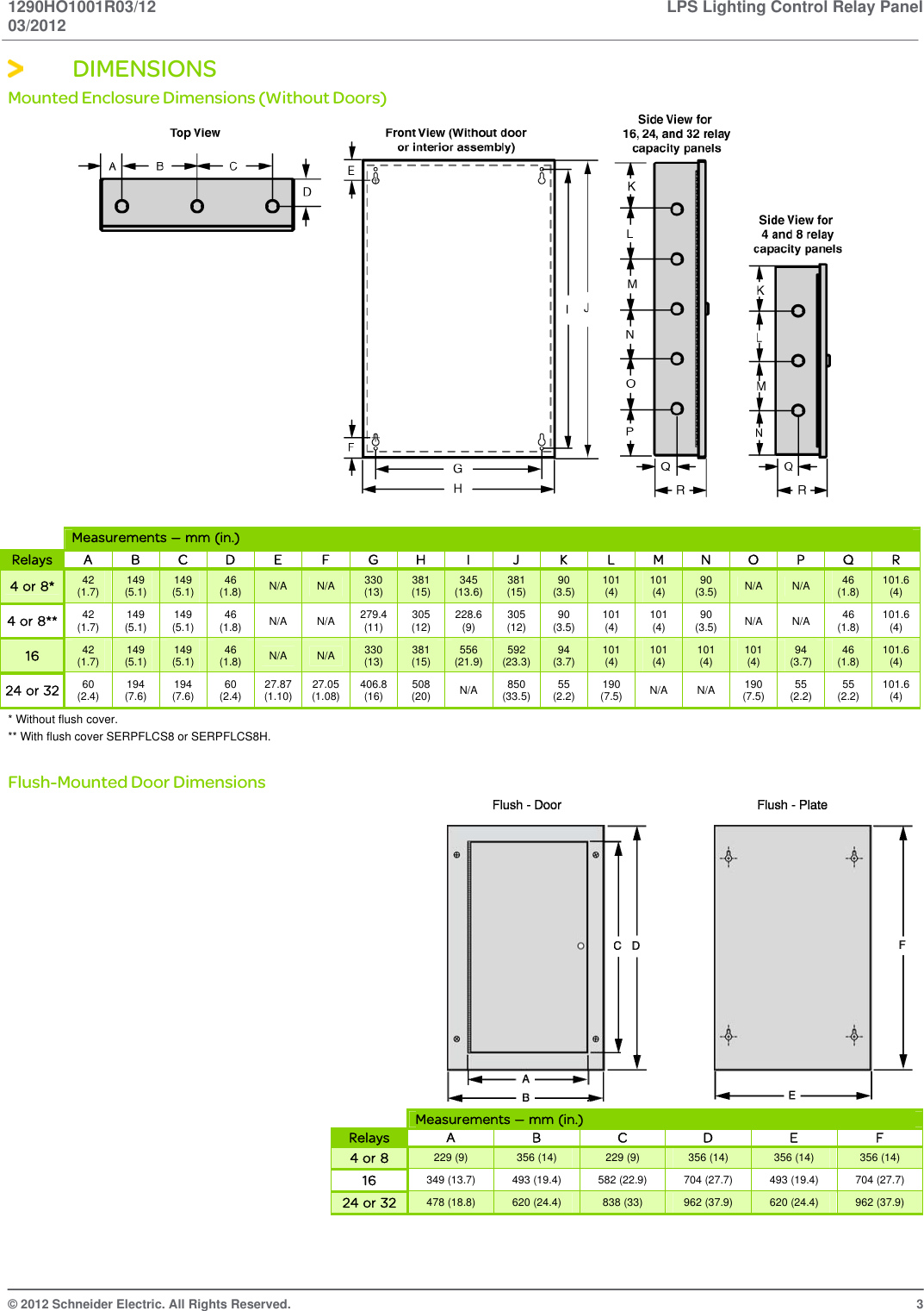 Page 3 of 4 - LPS Lighting Control Relay Panel  Brochure