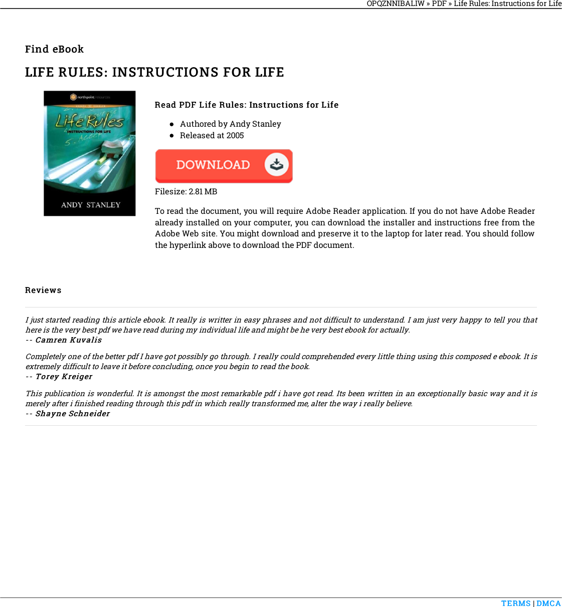 Page 1 of 1 - PDF « Life Rules: Instructions For MNFPXE5DLP2D 1590524942-life-rules-instructions-for-life-docs