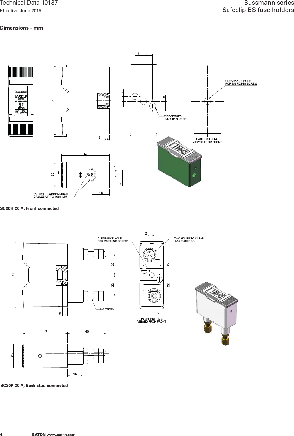 Page 4 of 10 - Bus-iec-ds-10137-safeclipfuseholders  Brochure