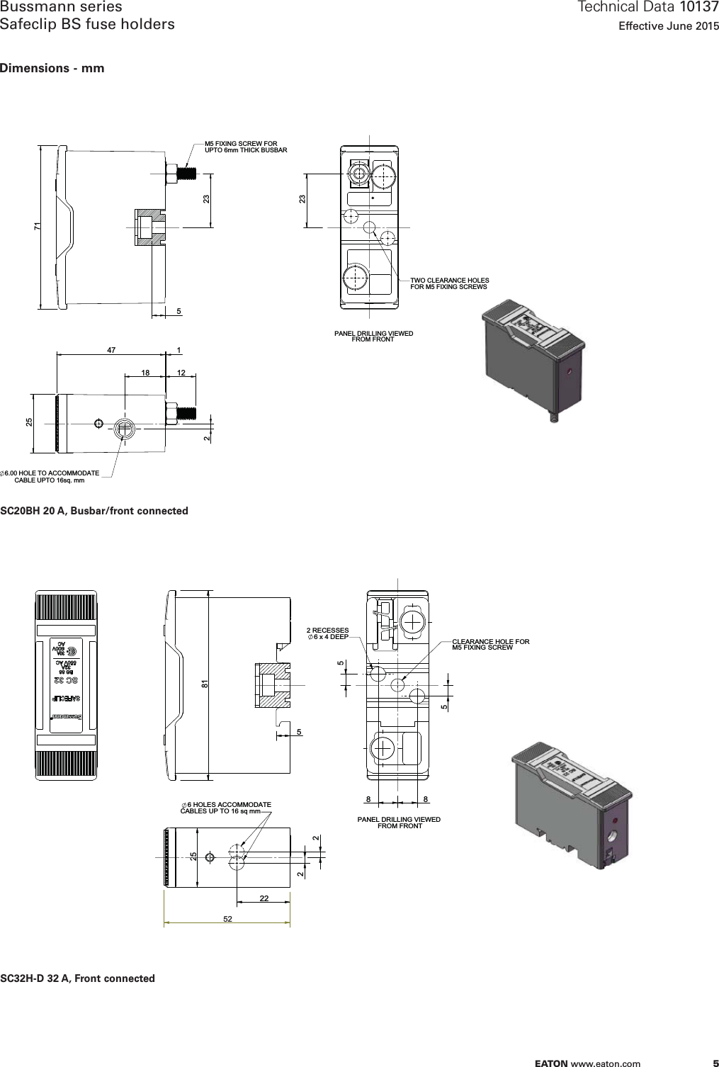 Page 5 of 10 - Bus-iec-ds-10137-safeclipfuseholders  Brochure