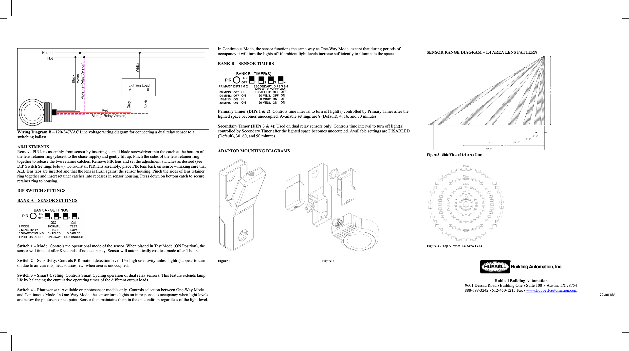 Page 2 of 2 - Installation Directions