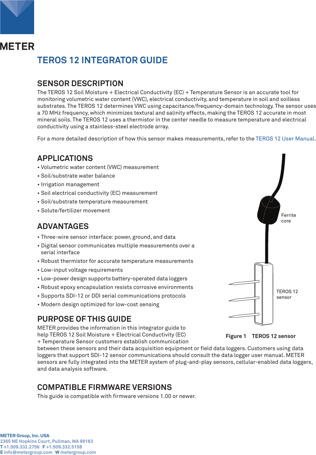 Page 1 of 12 - 18224 TEROS 12 Integrators Guide