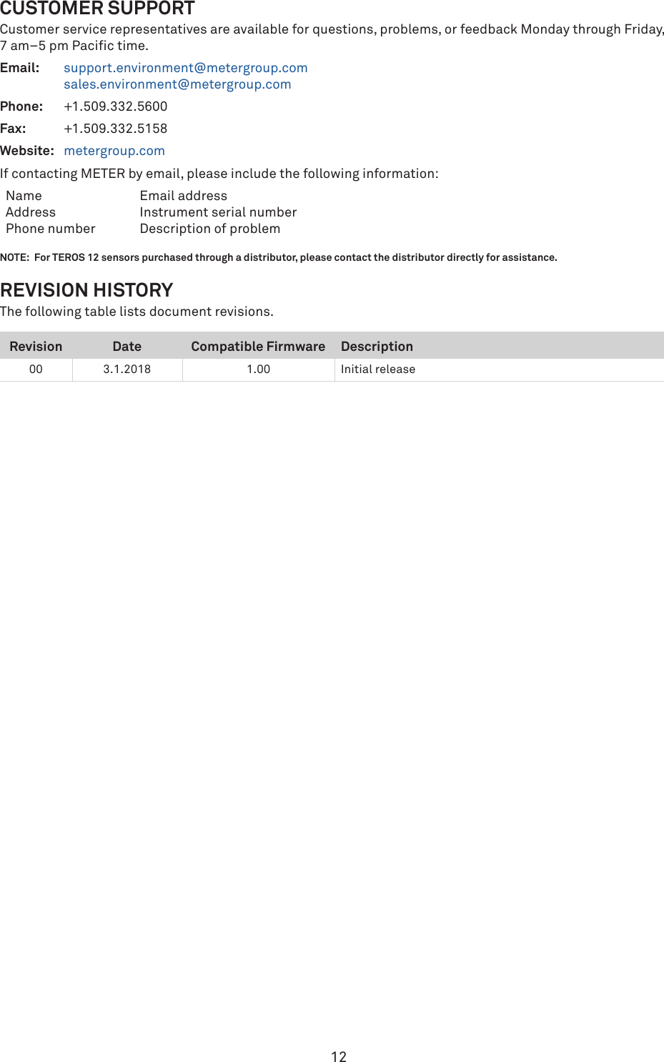 Page 12 of 12 - 18224 TEROS 12 Integrators Guide