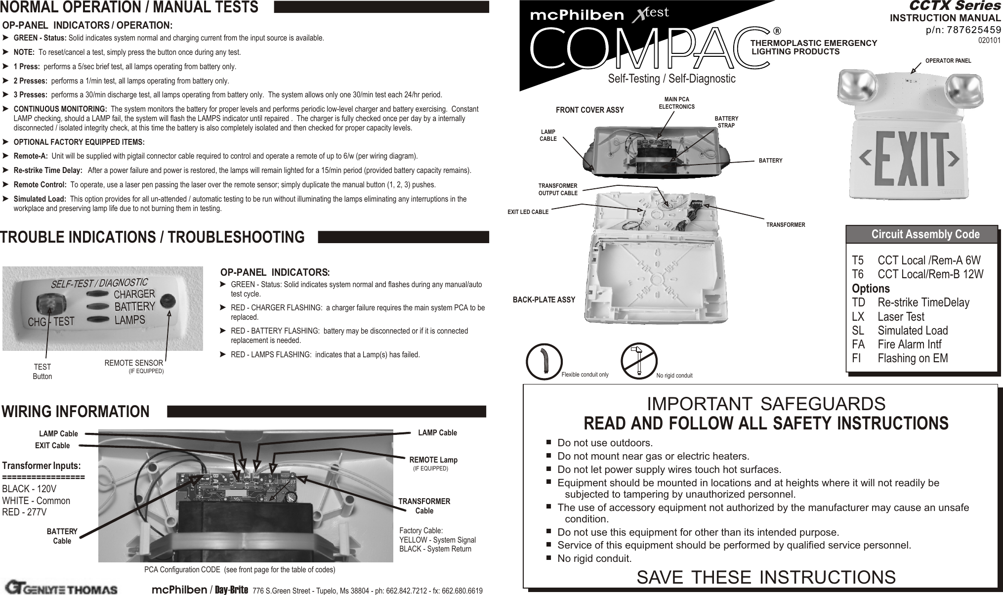 Page 1 of 4 - CCTX - Instn Sheet  Installation Directions