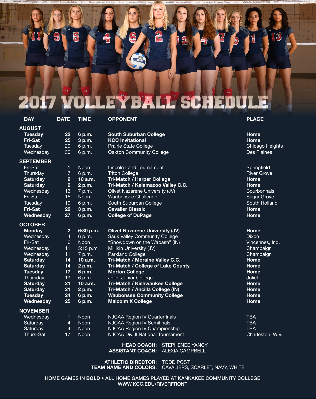 Page 8 of 8 - 2017 KCC Volleyball Media Guide