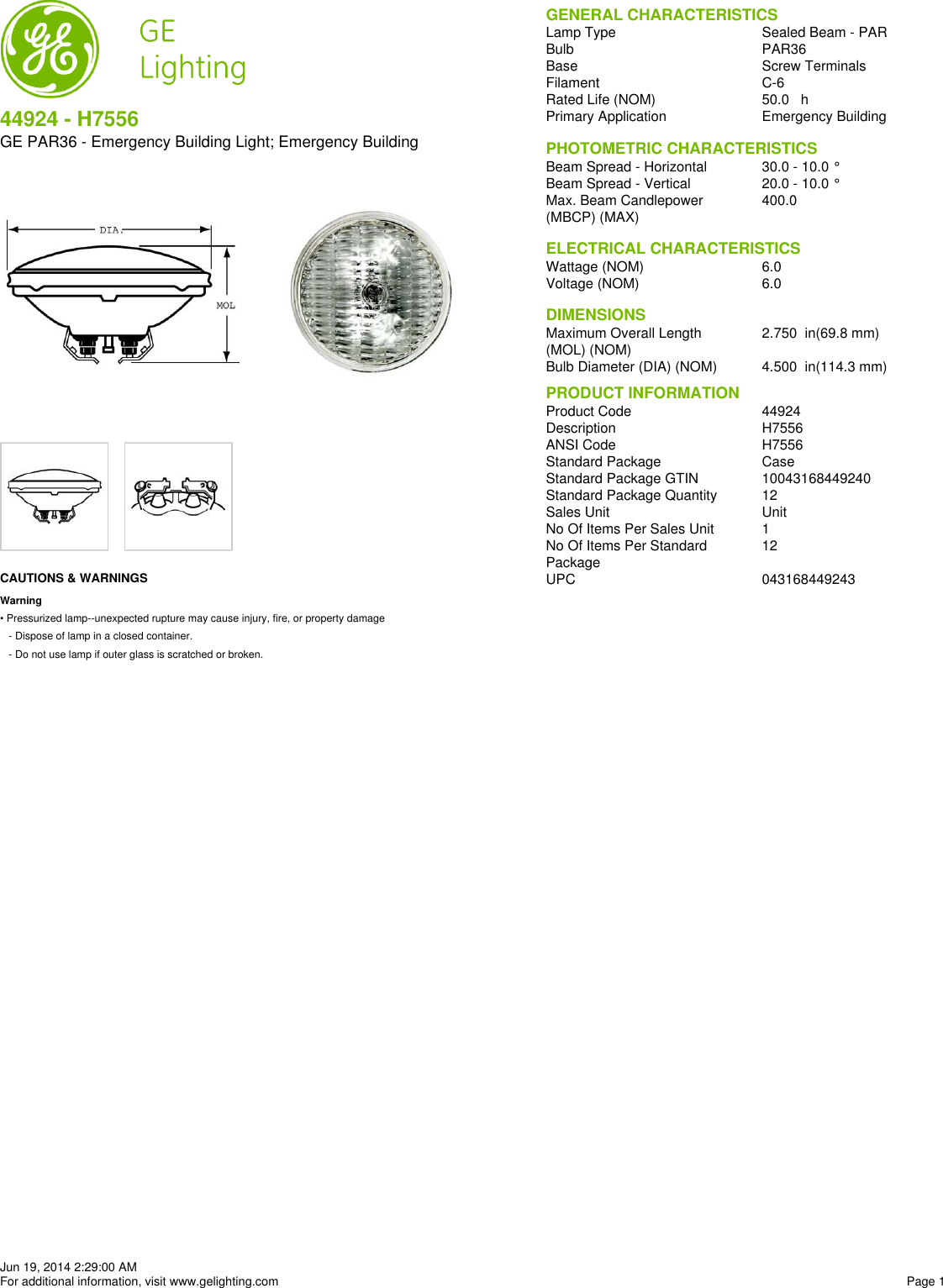 Page 1 of 1 - Product Detail Manual 