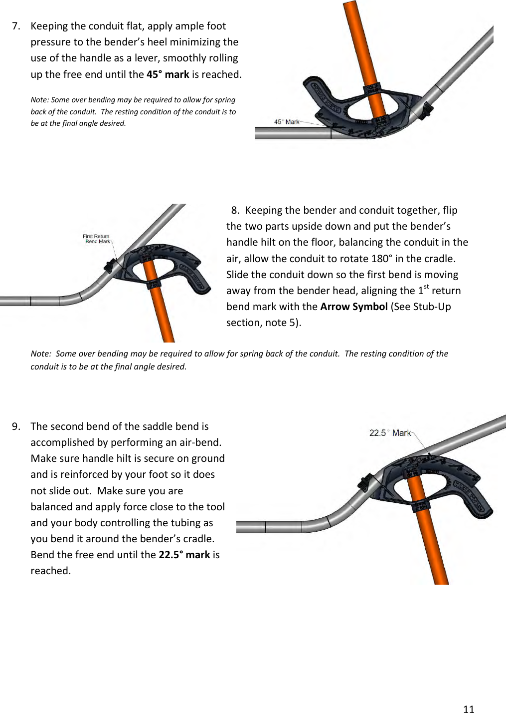 Page 11 of 12 - Conduit Bending Basics (Iron  2177-Installation