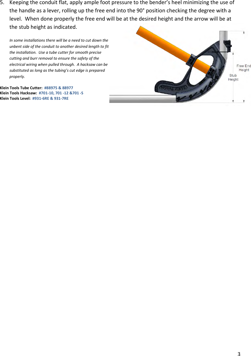 Page 3 of 12 - Conduit Bending Basics (Iron  2177-Installation