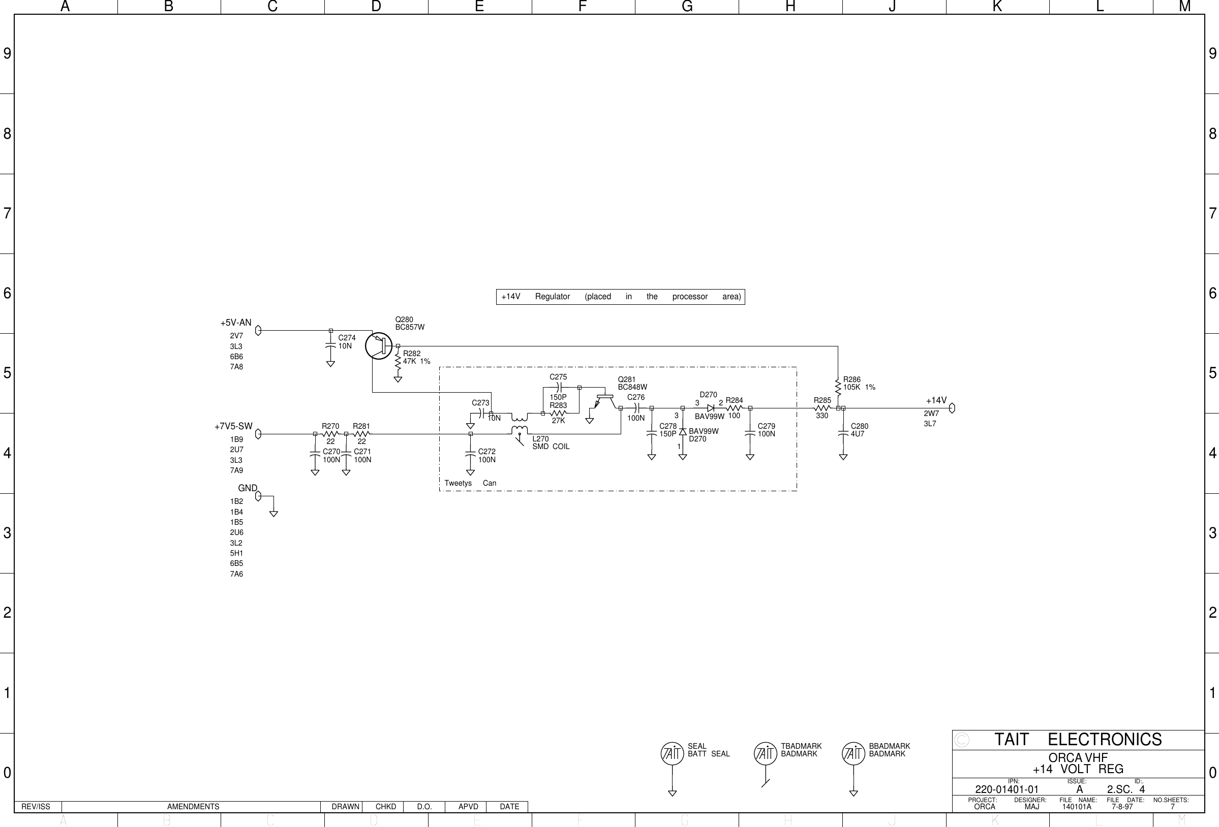 Page 4 of 9 - ORCA/ORCA CIRCUIT BOARDS/220-01401-01A_ORCA VHF SYSTEM DIAGRAM/220-01401-01A_ORCA DIAGRAM 220-01401-01A ORCA