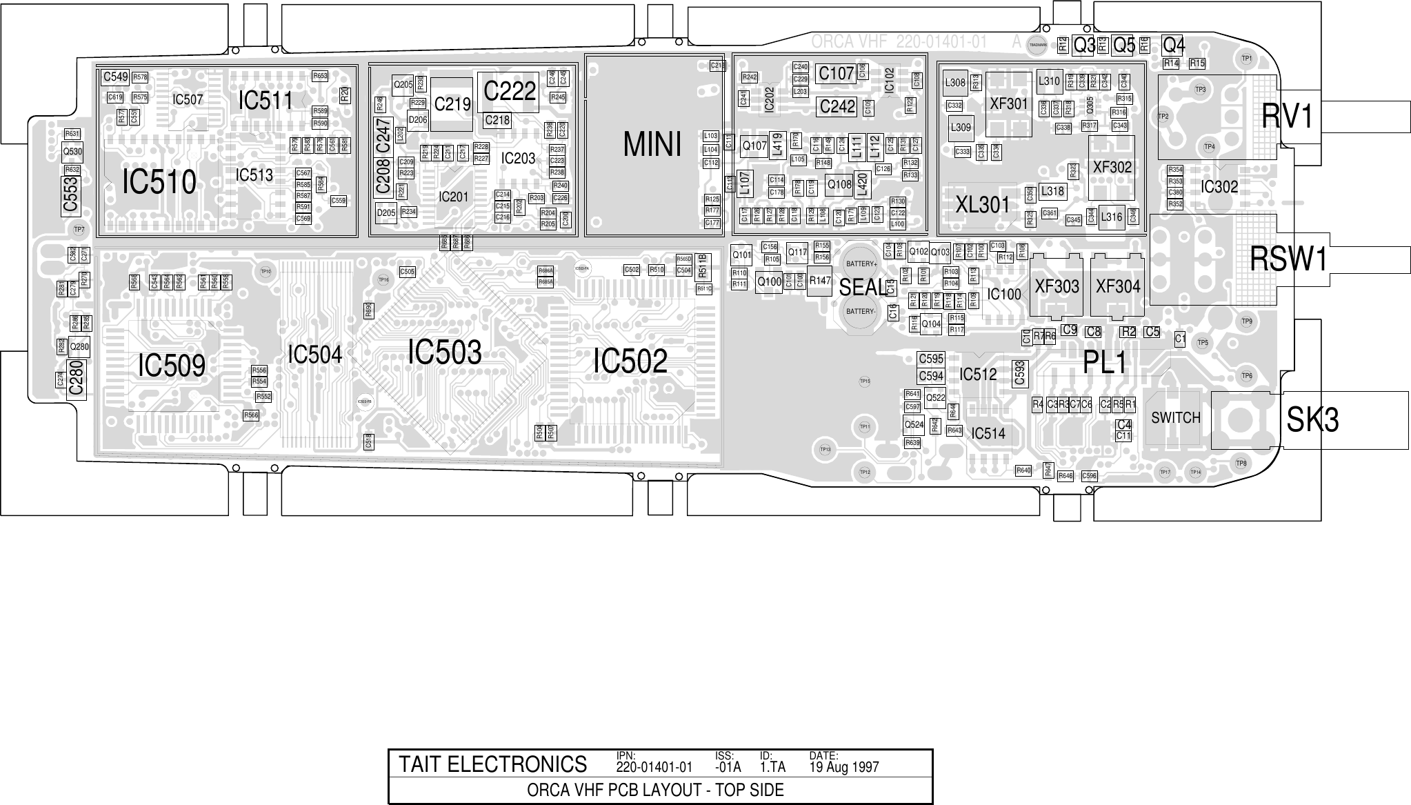 Page 8 of 9 - ORCA/ORCA CIRCUIT BOARDS/220-01401-01A_ORCA VHF SYSTEM DIAGRAM/220-01401-01A_ORCA DIAGRAM 220-01401-01A ORCA