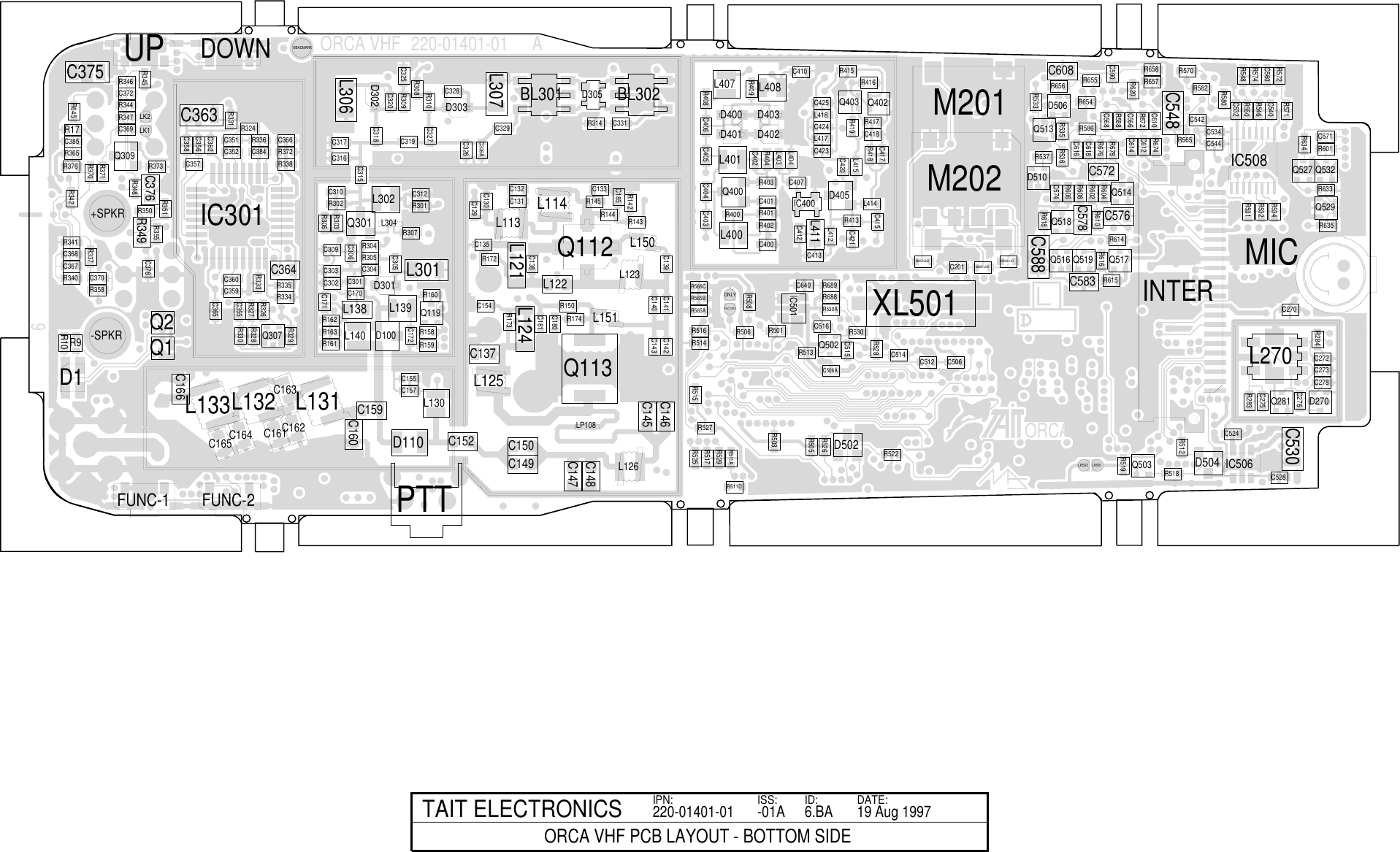 Page 9 of 9 - ORCA/ORCA CIRCUIT BOARDS/220-01401-01A_ORCA VHF SYSTEM DIAGRAM/220-01401-01A_ORCA DIAGRAM 220-01401-01A ORCA