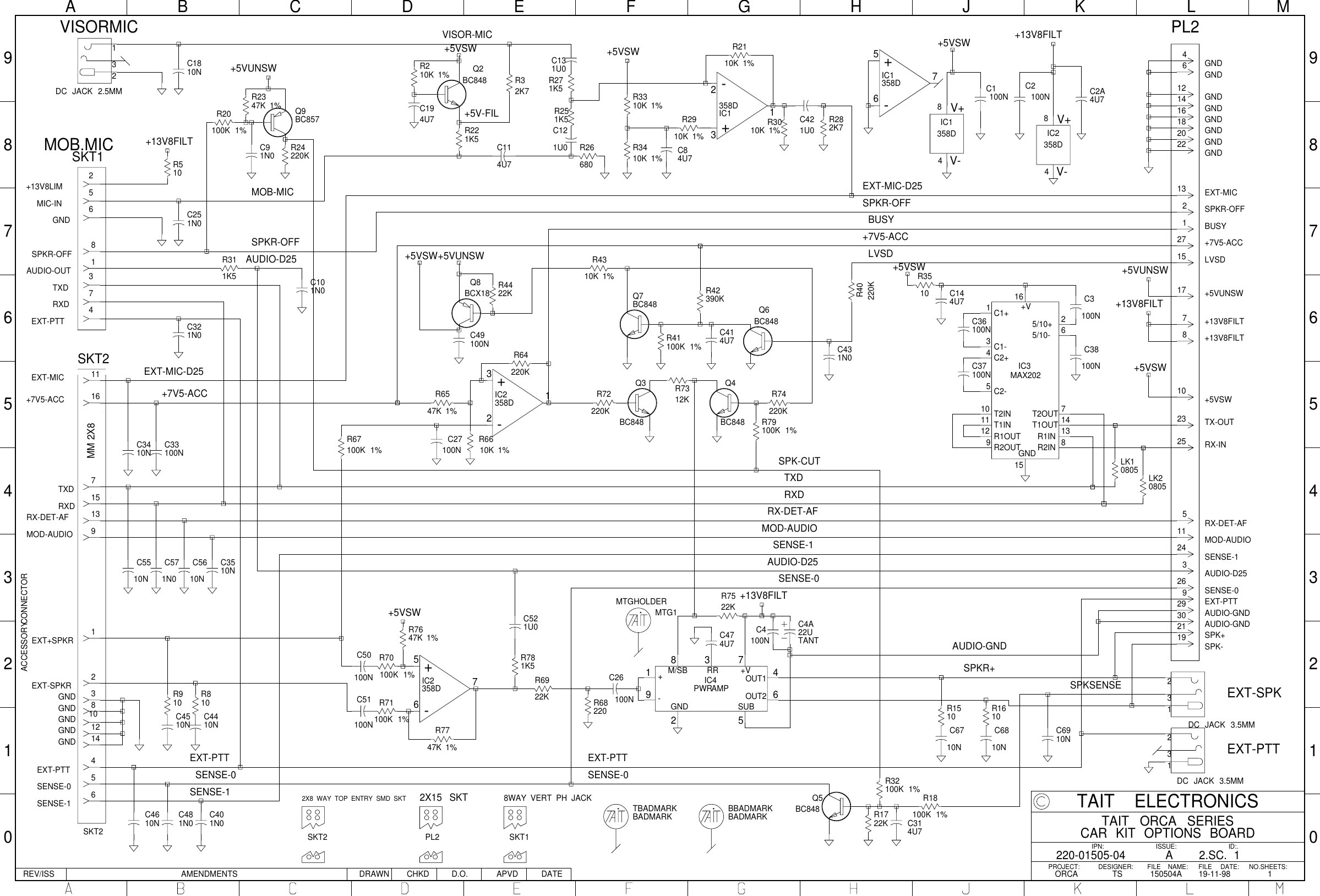 Page 1 of 3 - ORCA/ORCA CIRCUIT BOARDS/220-01505-04A_TAIT ORCA SERIES CAR KIT VOX PCB/220-01505-04A_TAIT PCB 220-01505-04A TAIT