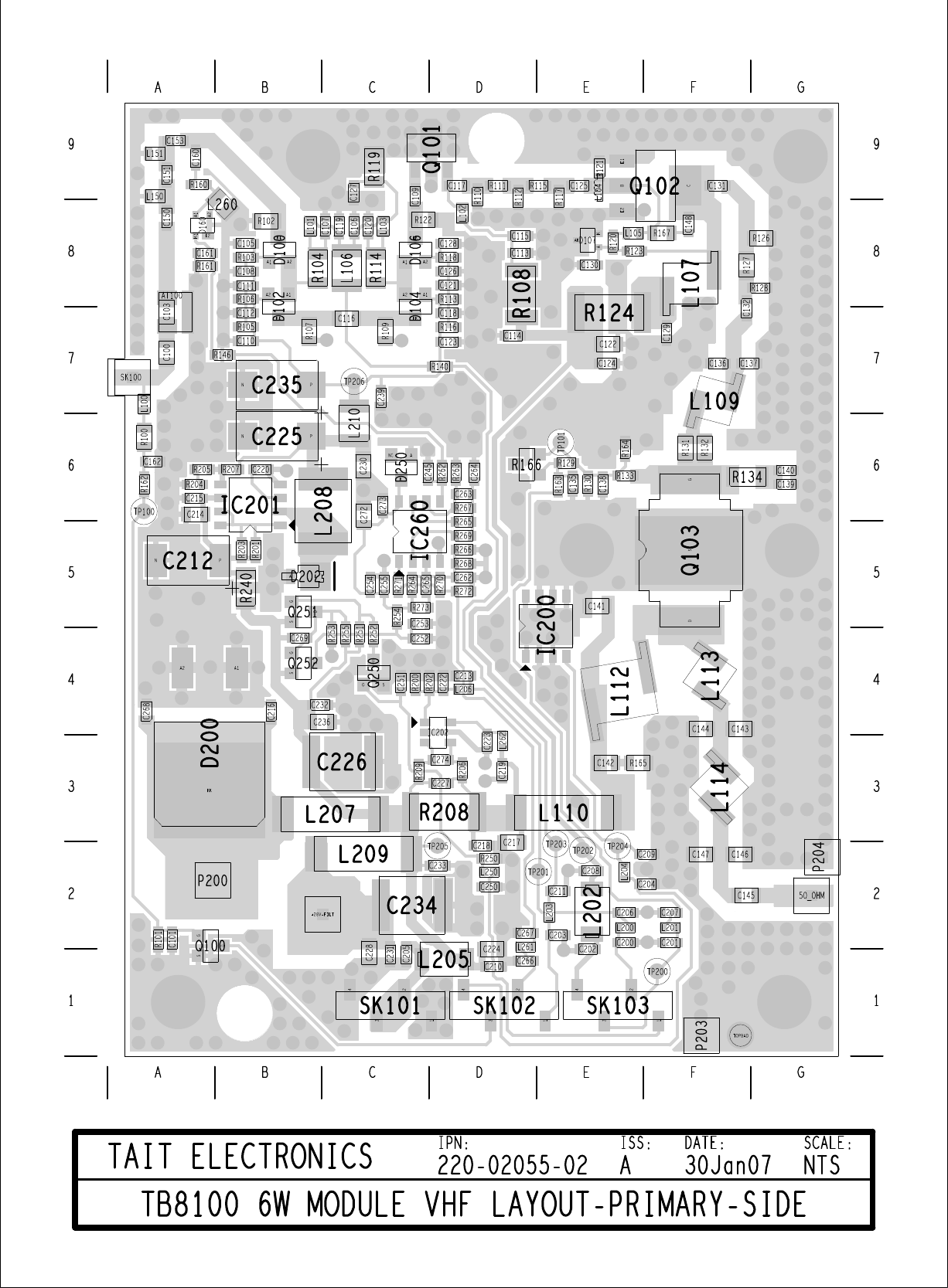 Allegro TB8100 Circuits/PA Boards/PA RF Boards/VHF 5W/Revision 02/220