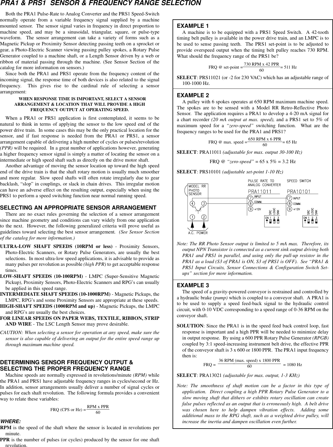 Page 4 of 4 - PRA1 Data Sheet/Manual PDF