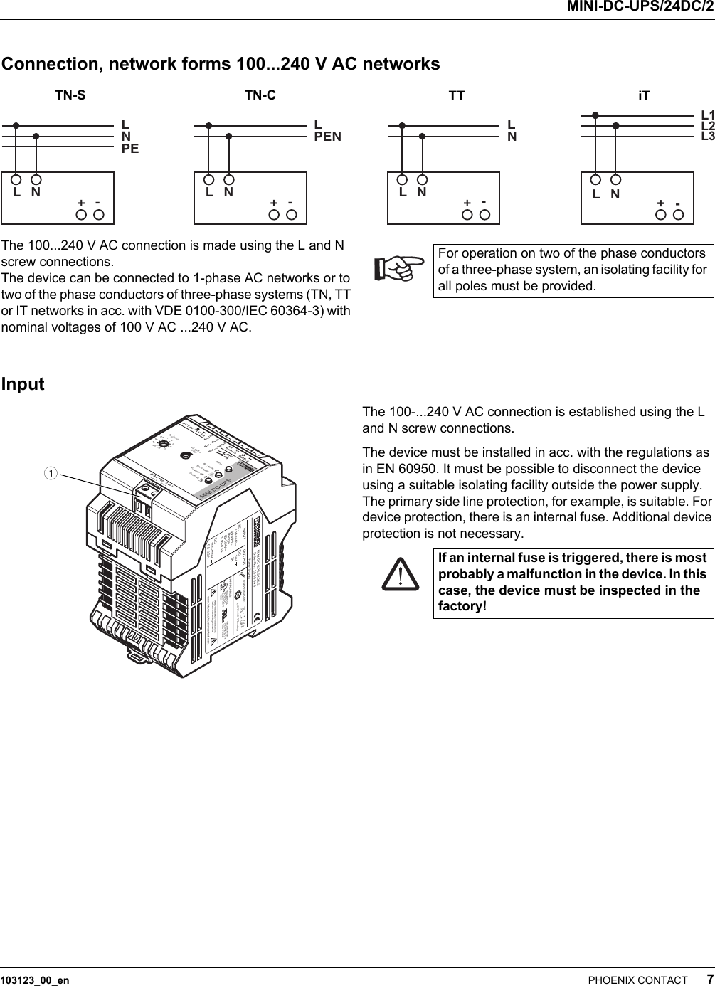 Page 7 of 9 - Data Sheet DB EN MINI-DC-UPS/24DC/2