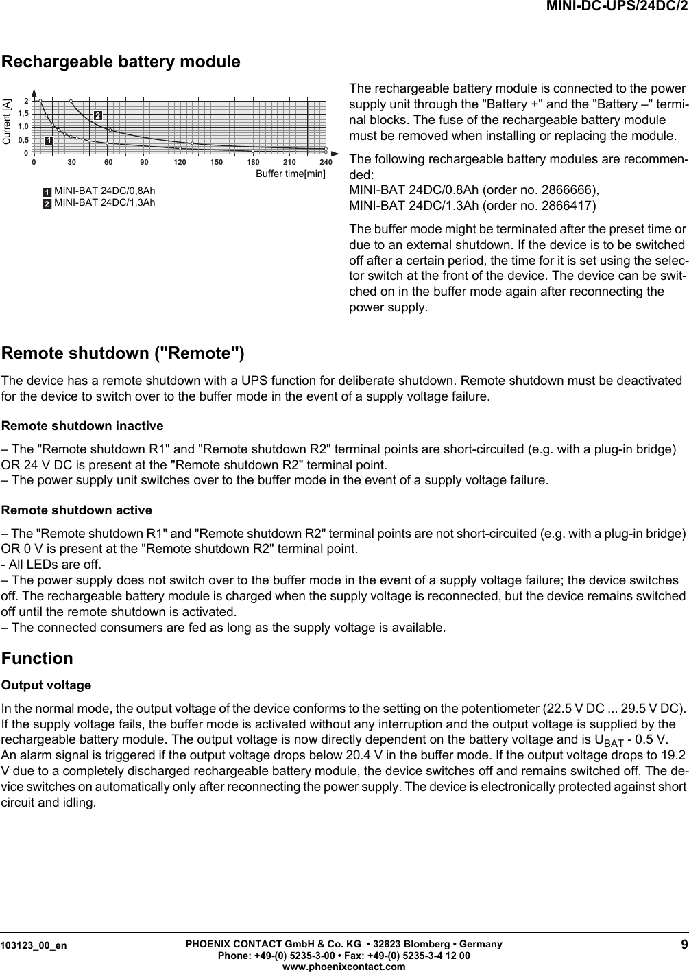Page 9 of 9 - Data Sheet DB EN MINI-DC-UPS/24DC/2