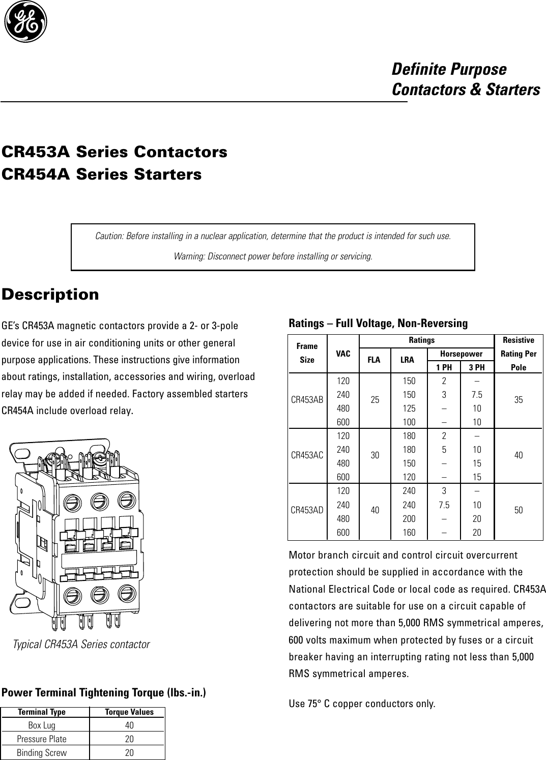 Page 1 of 4 - DP Instructions Installation Directions