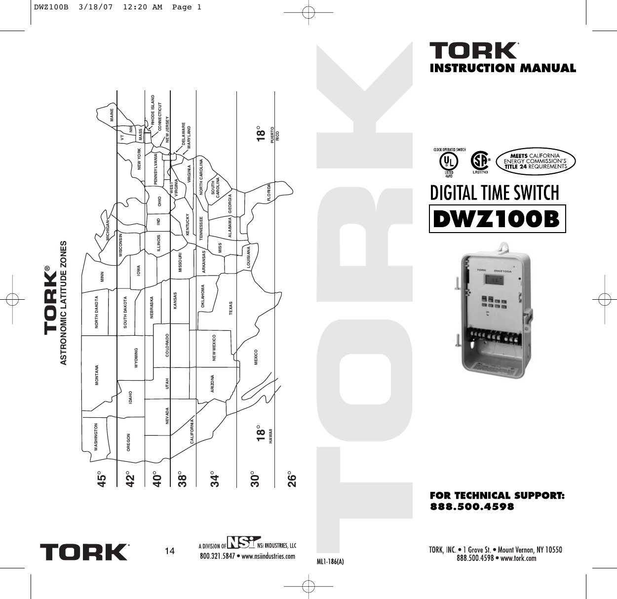 Page 1 of 8 - DWZ100B Installation Directions