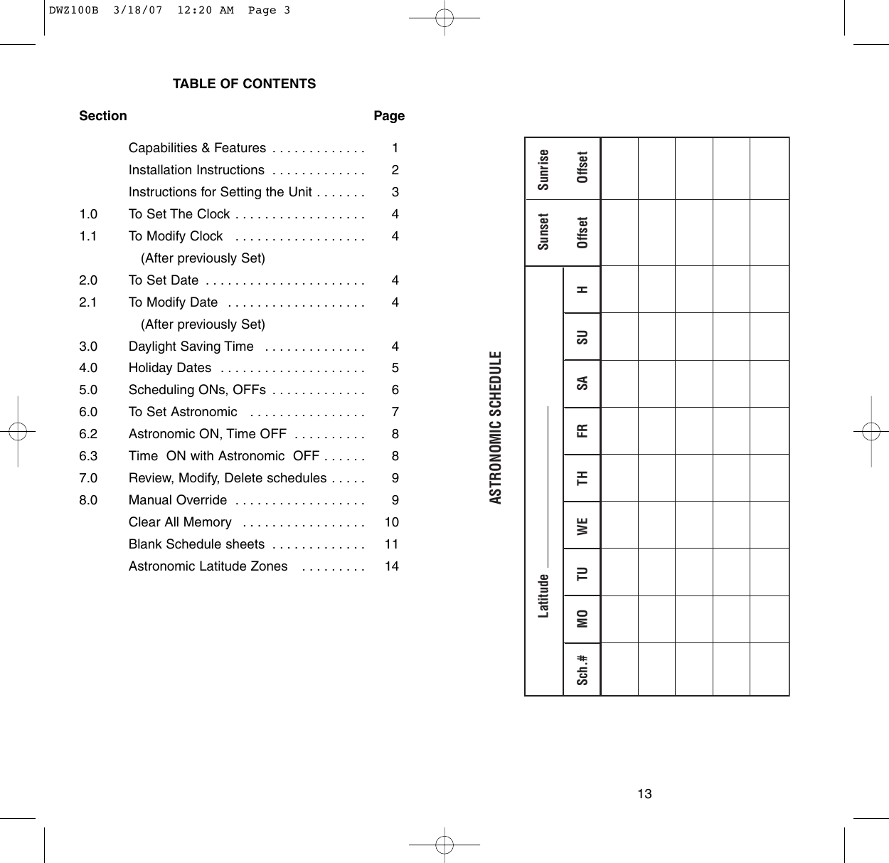 Page 2 of 8 - DWZ100B Installation Directions