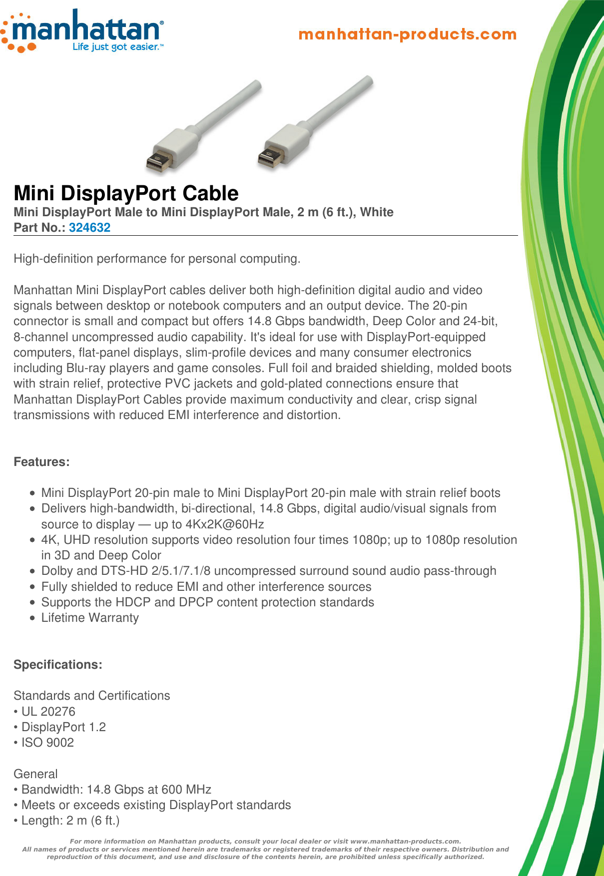 Page 1 of 3 - Datasheet  324632 English