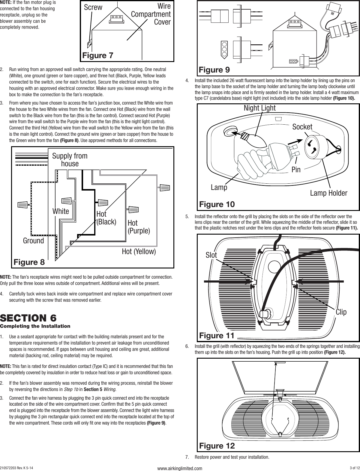 Page 3 of 12 - Installation Directions