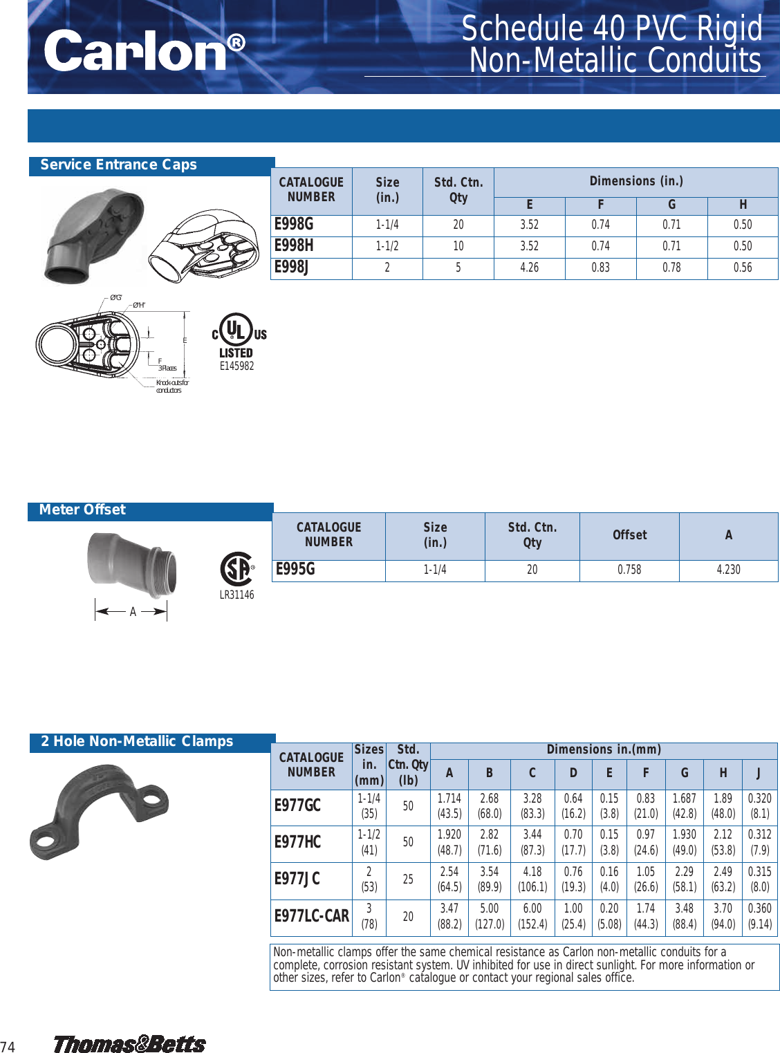 Page 2 of 4 - Microlectric Carlon – Non-Metallic Conduits  337838-Catalog