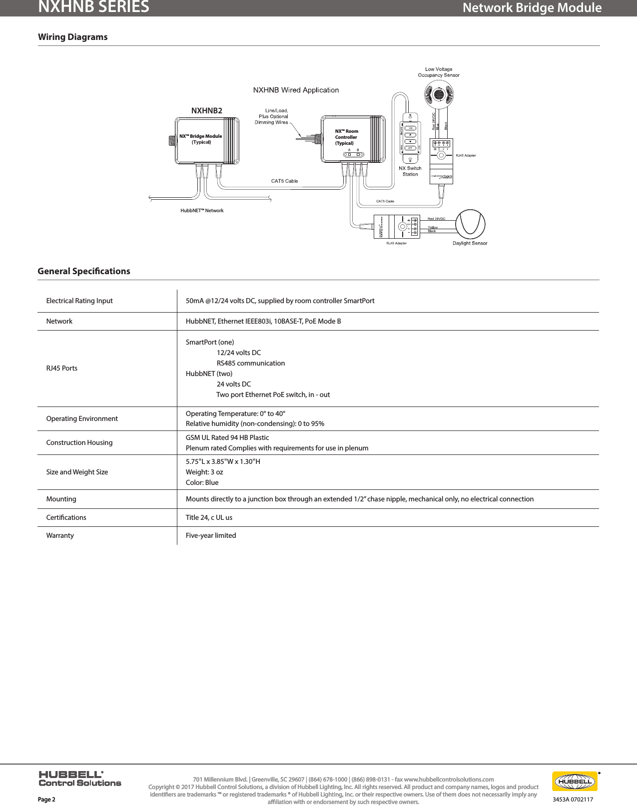 Page 2 of 2 - 3453A NX Network Bridge Module