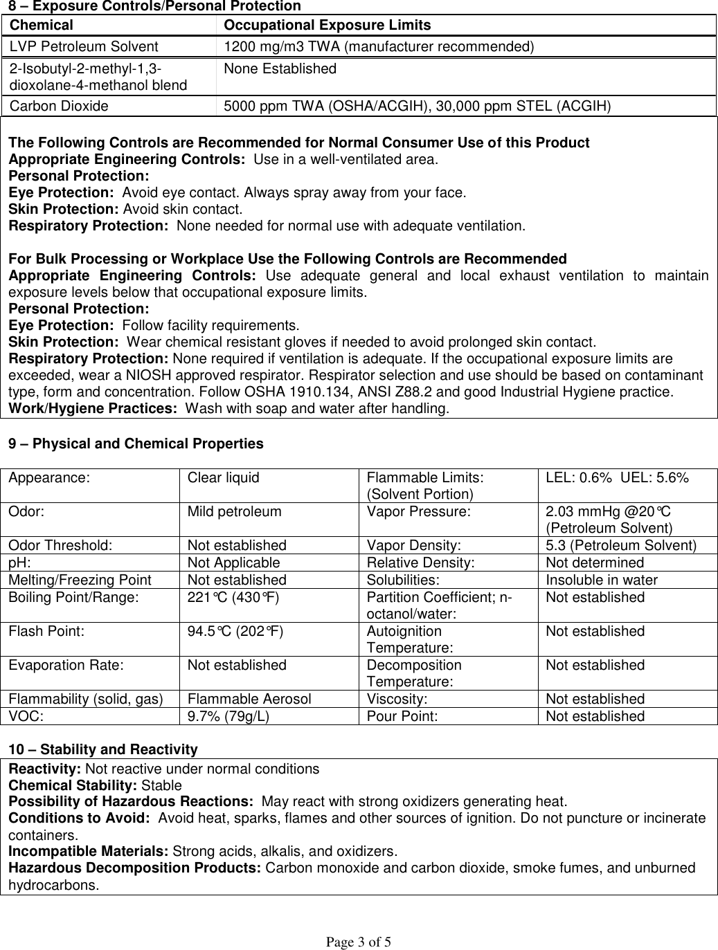 Material Safety Data Sheet (MSDS) 352099