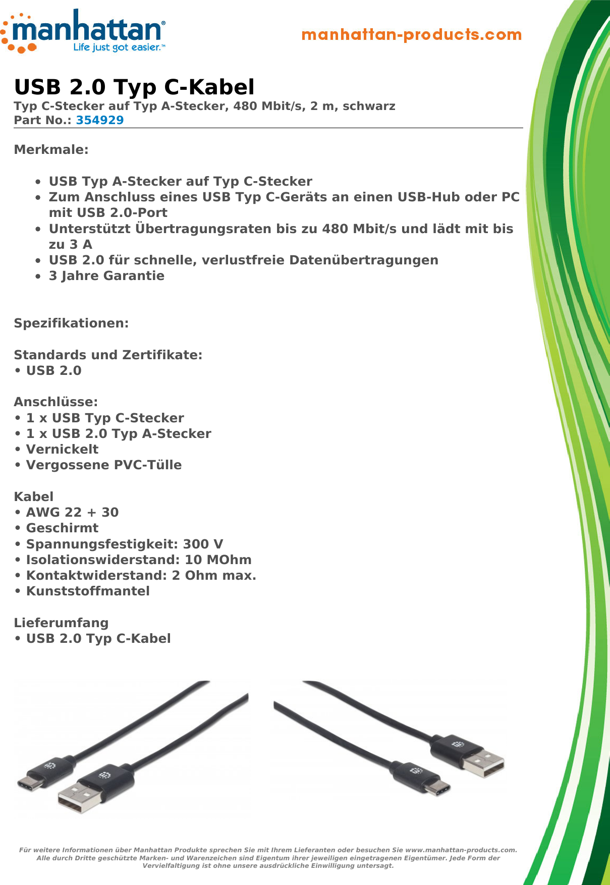 Page 1 of 2 - Datasheet  354929 German