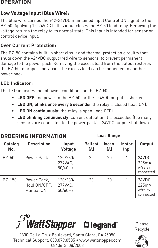 Page 4 of 4 - Ii BZ-50 08406r3 WEB Installation Directions