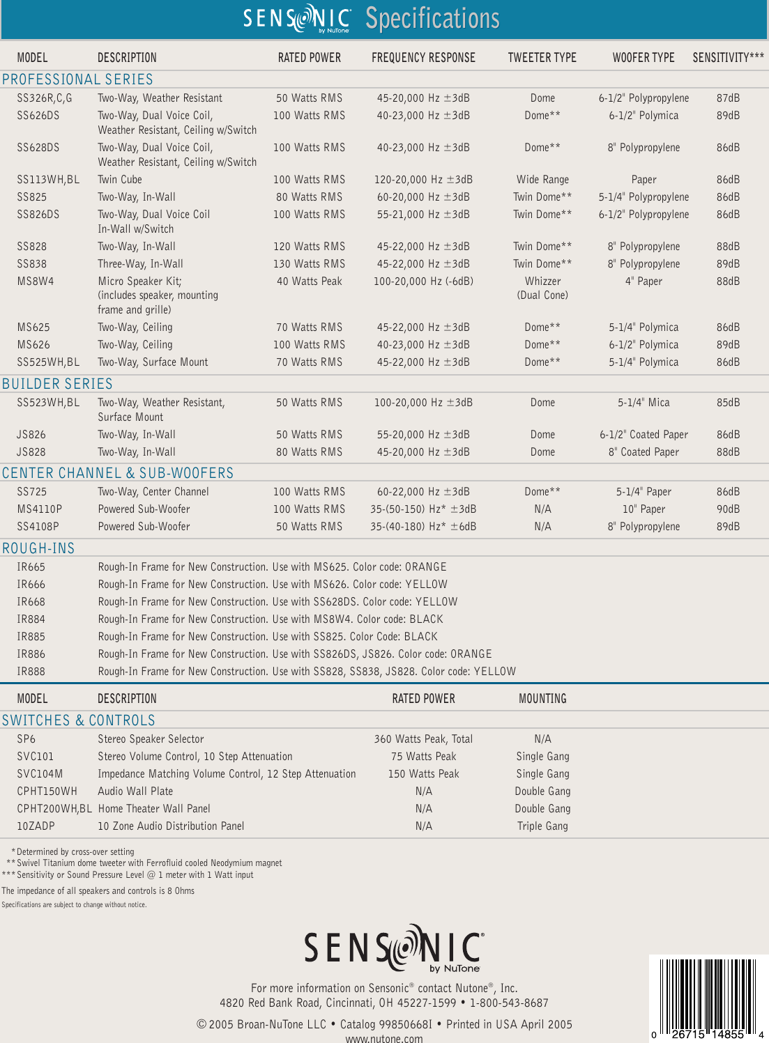 Page 12 of 12 - Sensonic Audio Cat 4/05