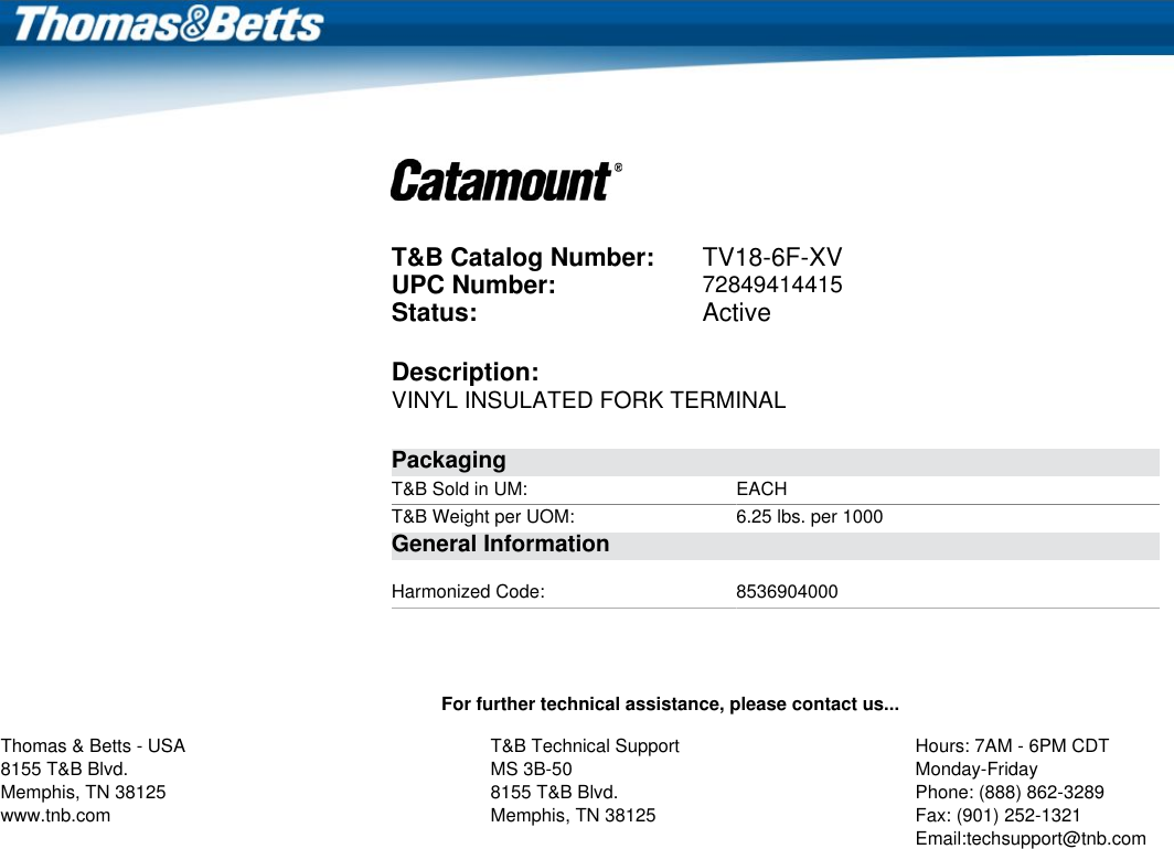 Page 1 of 1 - Product Detail Manual 