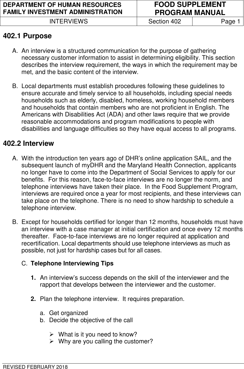 Page 1 of 8 - 402 402-Interviews-rev-2-28-18