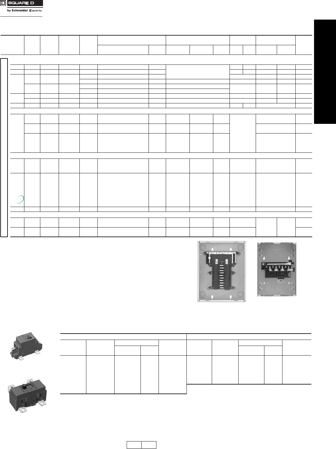 Schneider Electric DIGEST 175 Load Centers 40820 Catalog