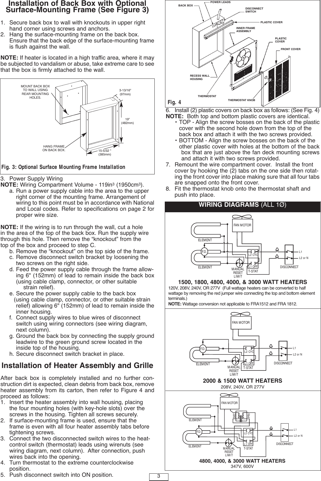 Page 3 of 5 - Installation Directions