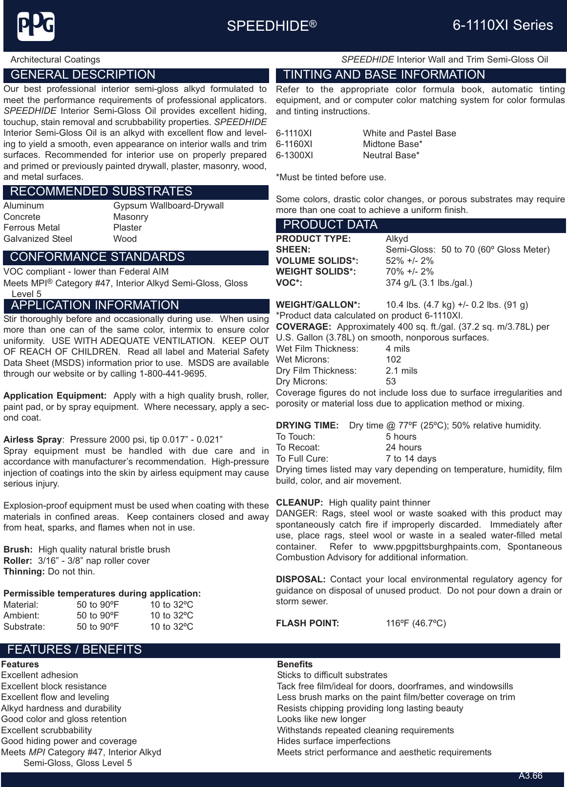 Page 1 of 2 - 6-1110XI_Copy Of  455221 Product Data Sheet