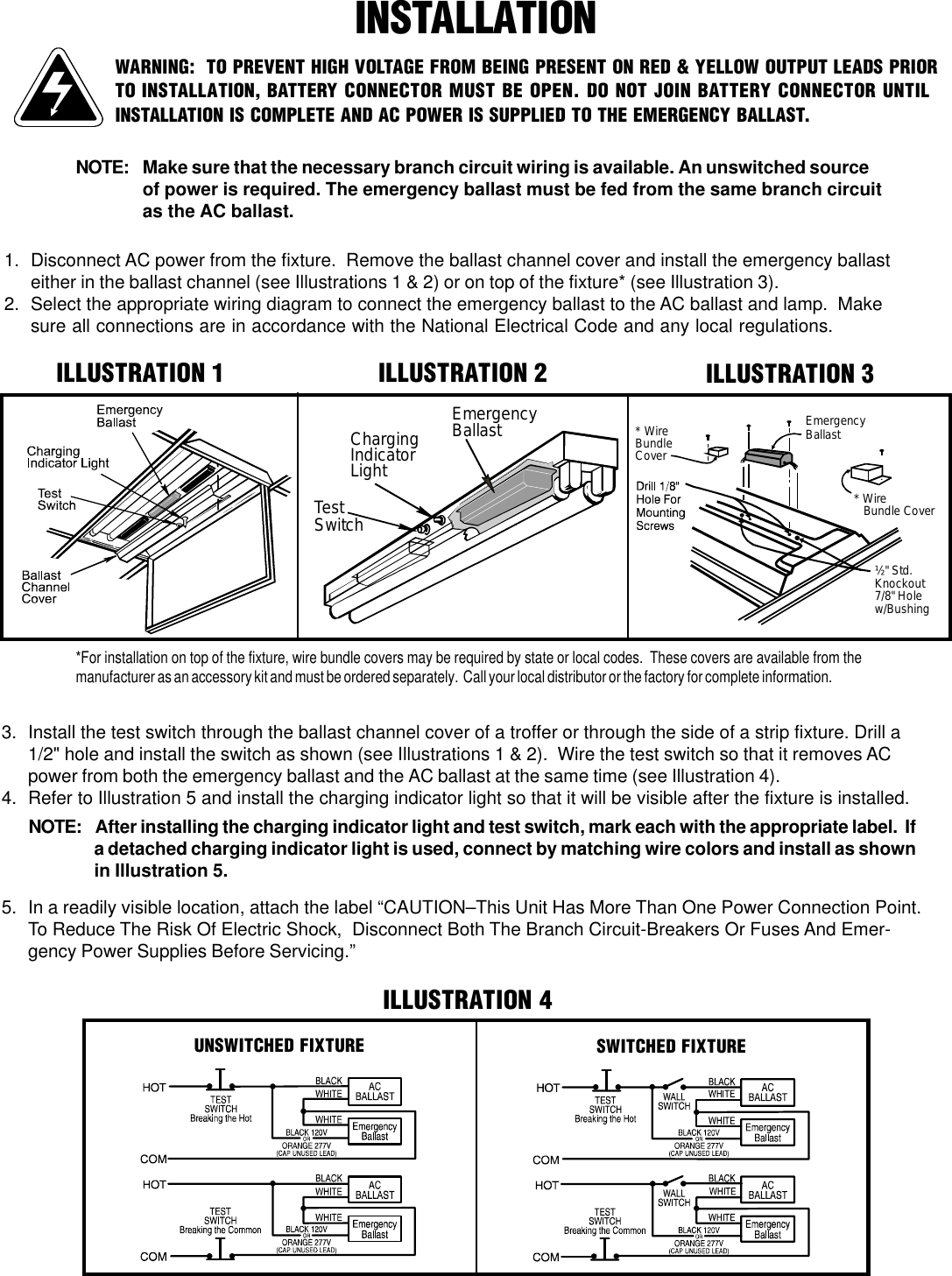 Page 2 of 4 - B100  Installation Directions