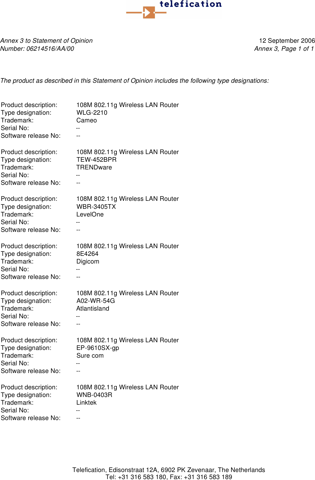 Page 6 of 7 - 502566 CE Certification--Linktek