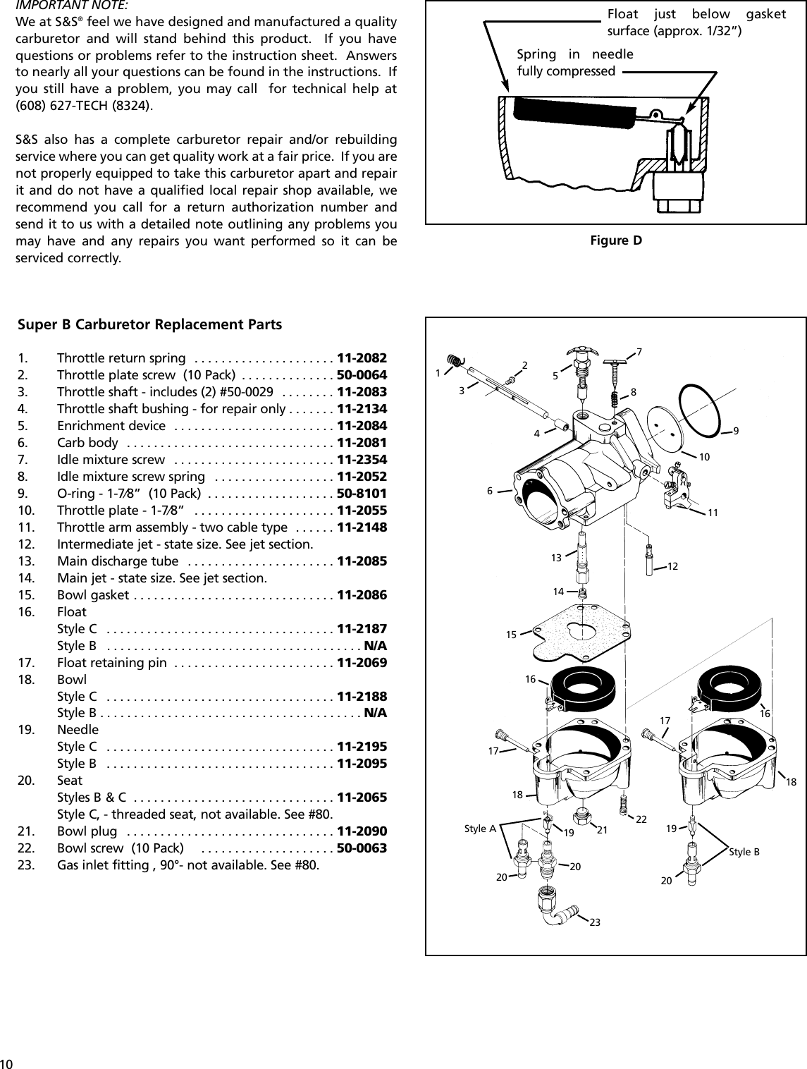 Page 10 of 12 - 51-1028 Piston  51-1006 Superbcarbinstallandjetting 20060424