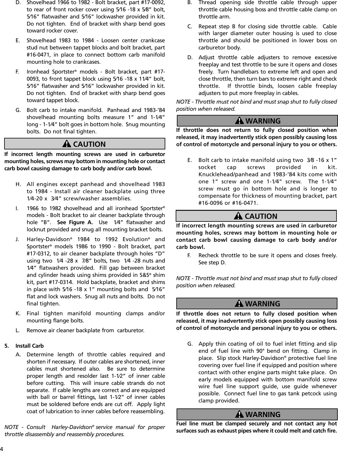 Page 4 of 12 - 51-1028 Piston  51-1006 Superbcarbinstallandjetting 20060424