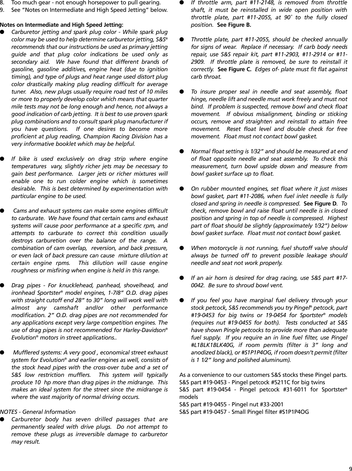 Page 9 of 12 - 51-1028 Piston  51-1006 Superbcarbinstallandjetting 20060424